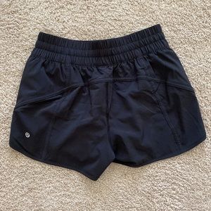 Lululemon 4” Black Tracker Shorts